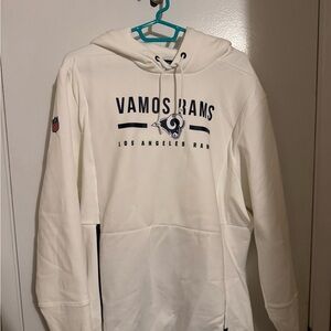 NWOT Los Angeles Rams White Hoodie